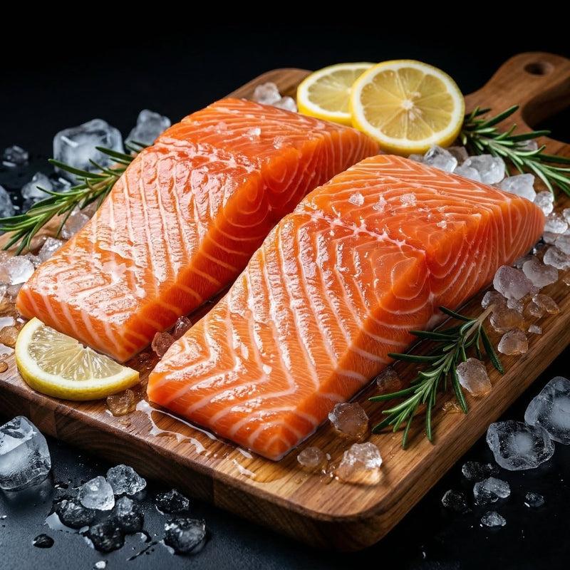 Pure Cold-Water King: Wild Salmon Fillet - Raw Grade Elite